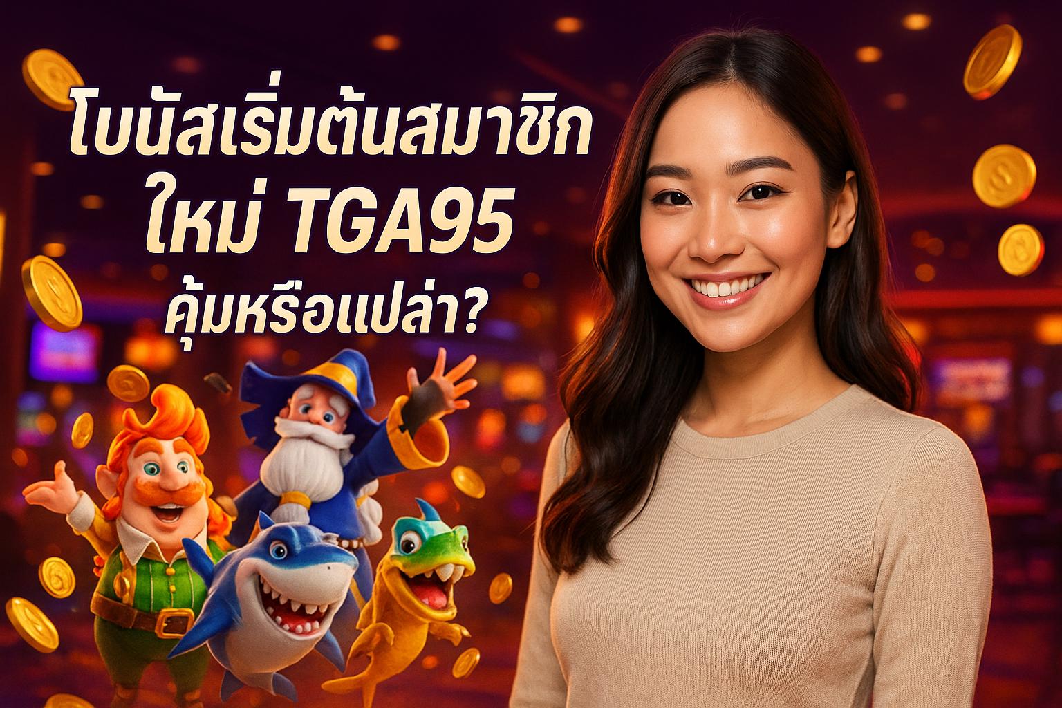โบนัสเริ่มต้นสมาชิกใหม่ TGA95 คุ้มหรือเปล่า?